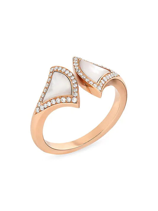 [Lucky Star]DREAM MOP DIAMOND OPEN RING