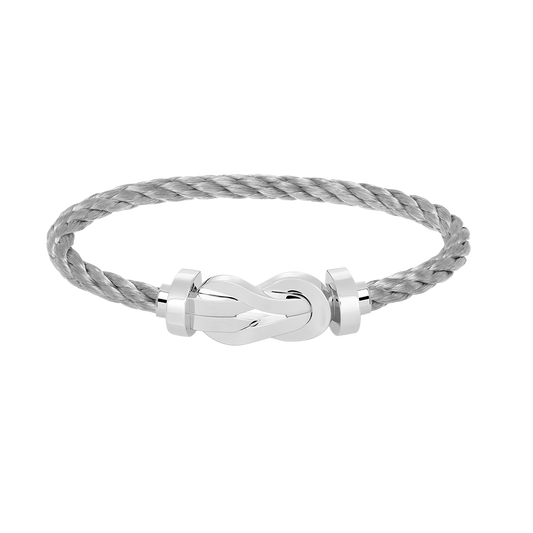 [Lucky Star]CHANCE LARGE 8 FIGURE BUCKLE NO DIAMOND BRACELET SILVER