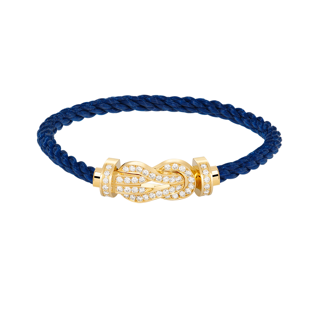 [Lucky Star]CHANCE LARGE 8 FIGURE BUCKLE FULLDIAMOND BRACELET GOLD