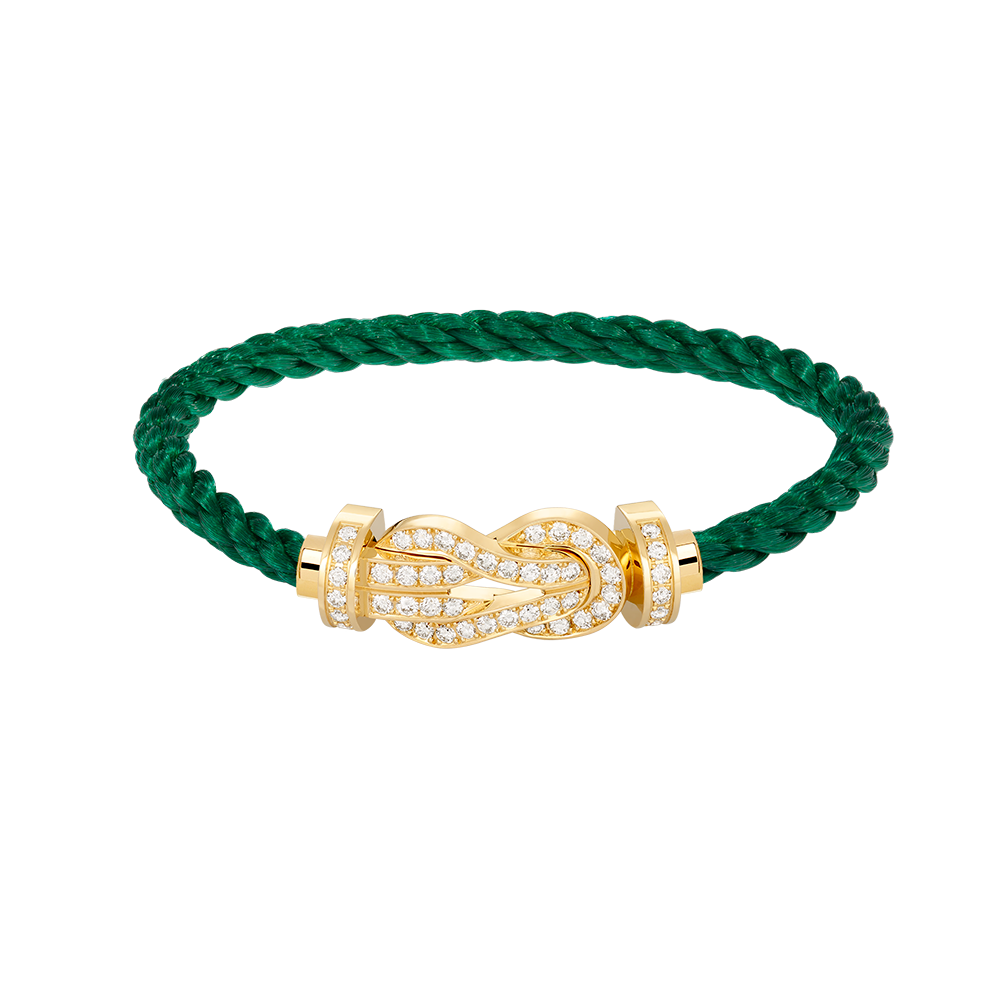 [Lucky Star]CHANCE LARGE 8 FIGURE BUCKLE FULLDIAMOND BRACELET GOLD