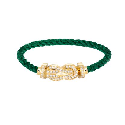 [Lucky Star]CHANCE LARGE 8 FIGURE BUCKLE FULLDIAMOND BRACELET GOLD