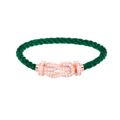 [Lucky Star]CHANCE LARGE 8 FIGURE BUCKLE FULL DIAMOND BRACELET ROSE GOLD