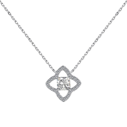 [Lucky Star]Exquisite Flower Shape Princess Cut Necklace