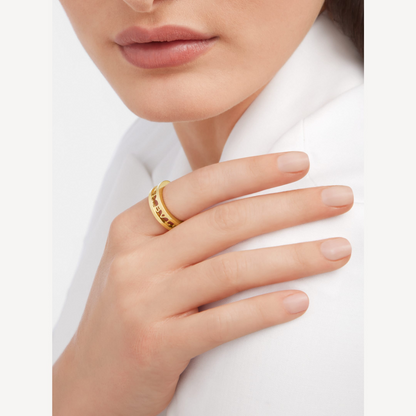 [Lucky Star]ZERO 1 ONE-BAND WITH OPENWORK LOGO SPIRAL RING