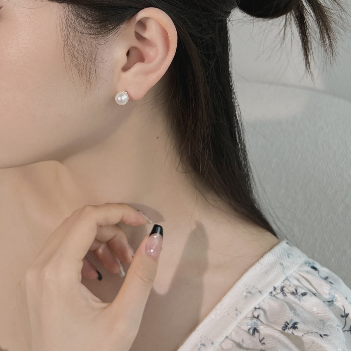 [Lucky Star]Delicate Pearl Earrings