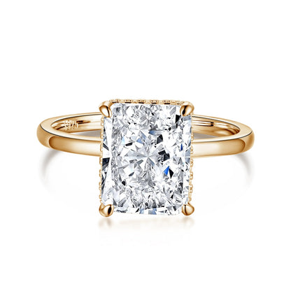 [Lucky Star]4.0 Carat Ornate Enchanting Radiand Cut Banquet Ring