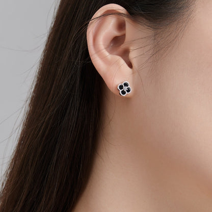 [Lucky Star]Four-Leaf Clover Flower Shape Exquisite Earrings