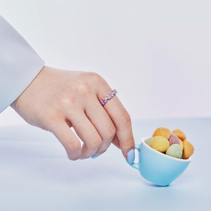 [Lucky Star]Unique Colorful Emerald Cut Party Ring