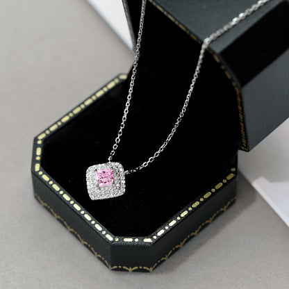 [Lucky Star]Sparkling Asscher Cut Necklace