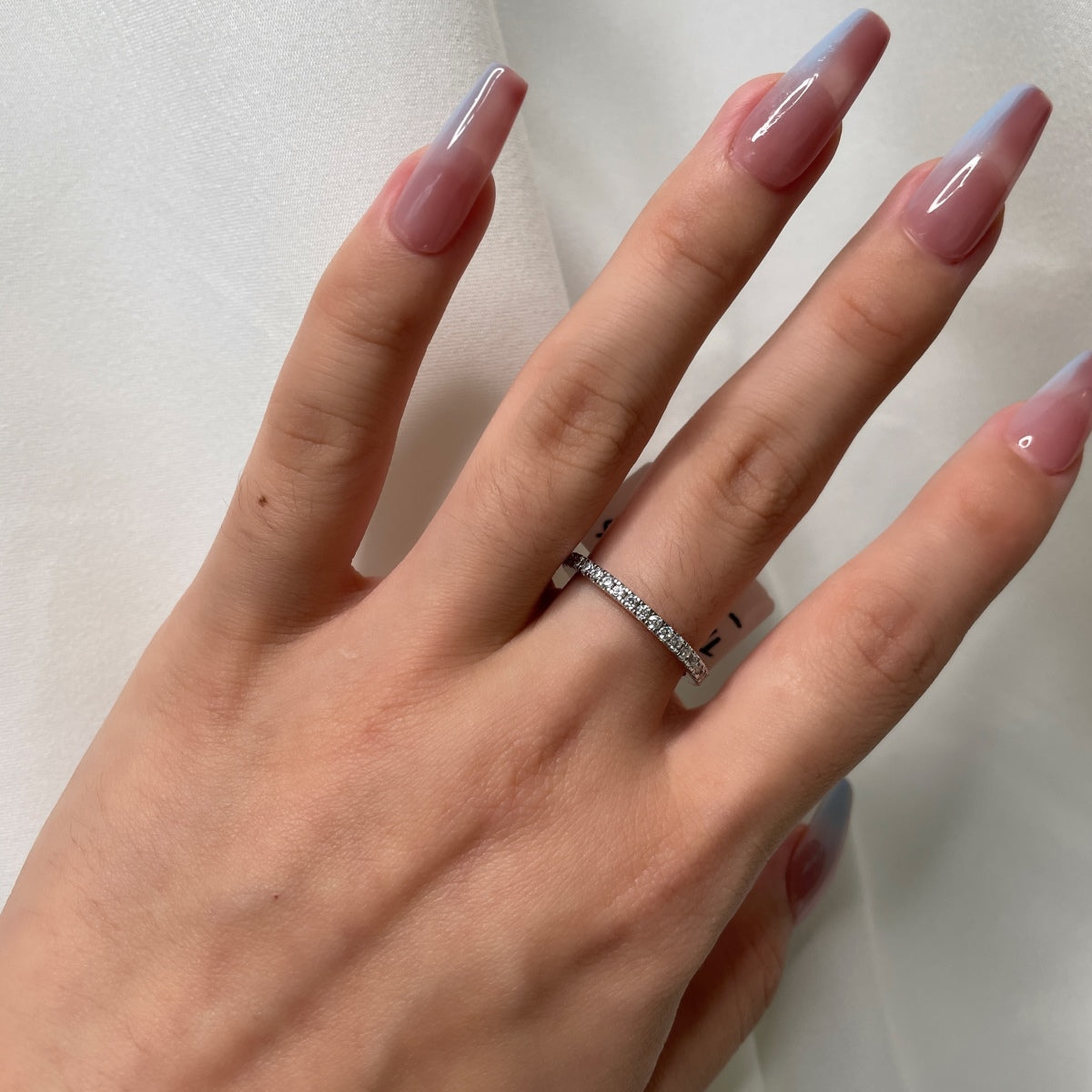 [Lucky Star]Delicate Sparkling Round Cut Daily Ring