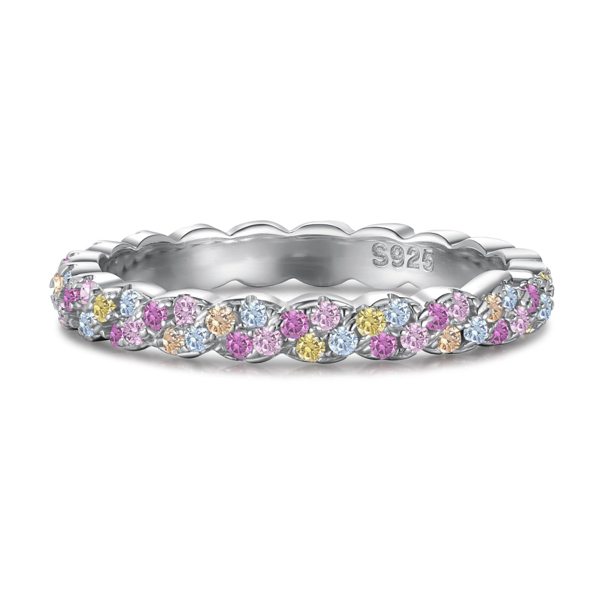 [Lucky Star]Dainty Ebullient Round Cut Daily Ring