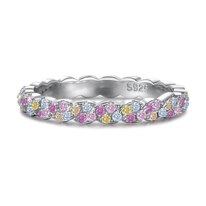 [Lucky Star]Dainty Ebullient Round Cut Daily Ring