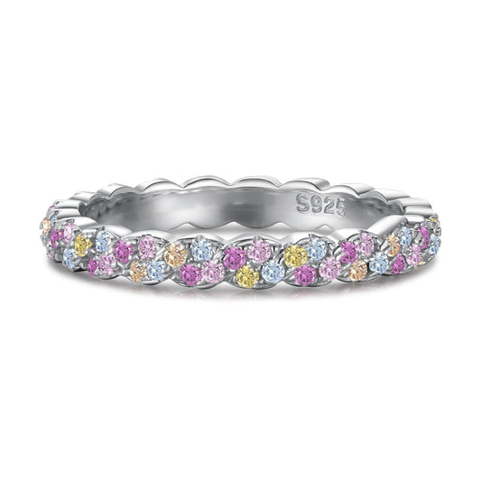 [Lucky Star]Dainty Ebullient Round Cut Daily Ring