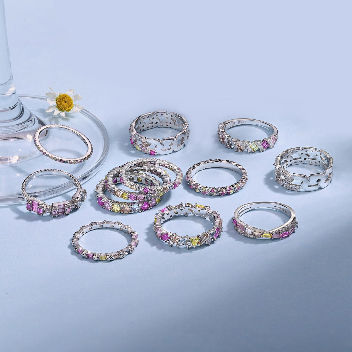 [Lucky Star]Radiant Sparkling Round Cut Daily Ring