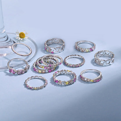 [Lucky Star]Radiant Sparkling Round Cut Daily Ring