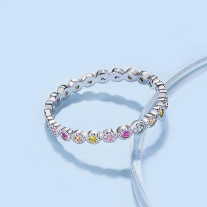 [Lucky Star]Radiant Sparkling Round Cut Daily Ring