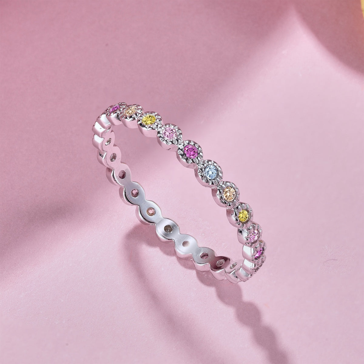 [Lucky Star]Radiant Sparkling Round Cut Daily Ring