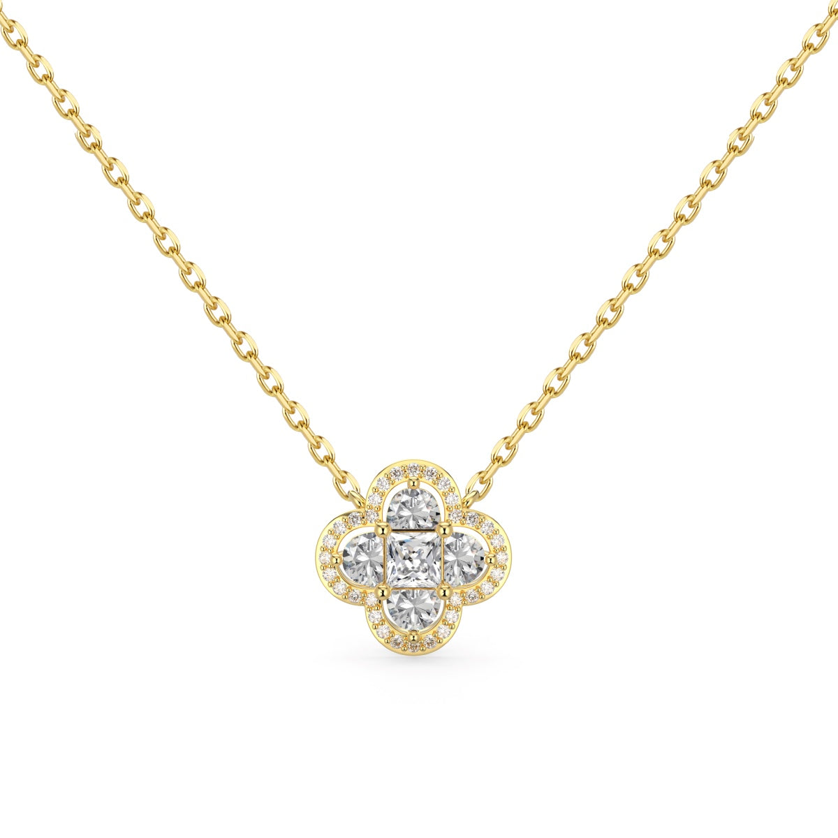 [Lucky Star]Spliced Lucky Four-Leaf Clover Versatile Necklace
