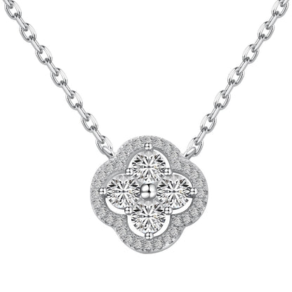 [Lucky Star]Exquisite Necklace With Four-Leaf Clover Flower Design