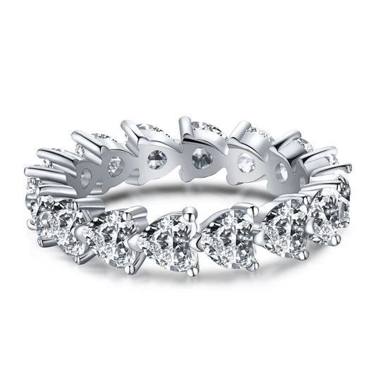 [Lucky Star]0.25 Carat Radiant Romance Heart Cut Lover Ring