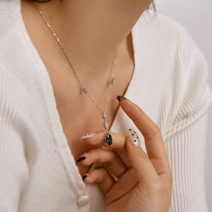 [Lucky Star]Dazzling Pear Cut Necklace