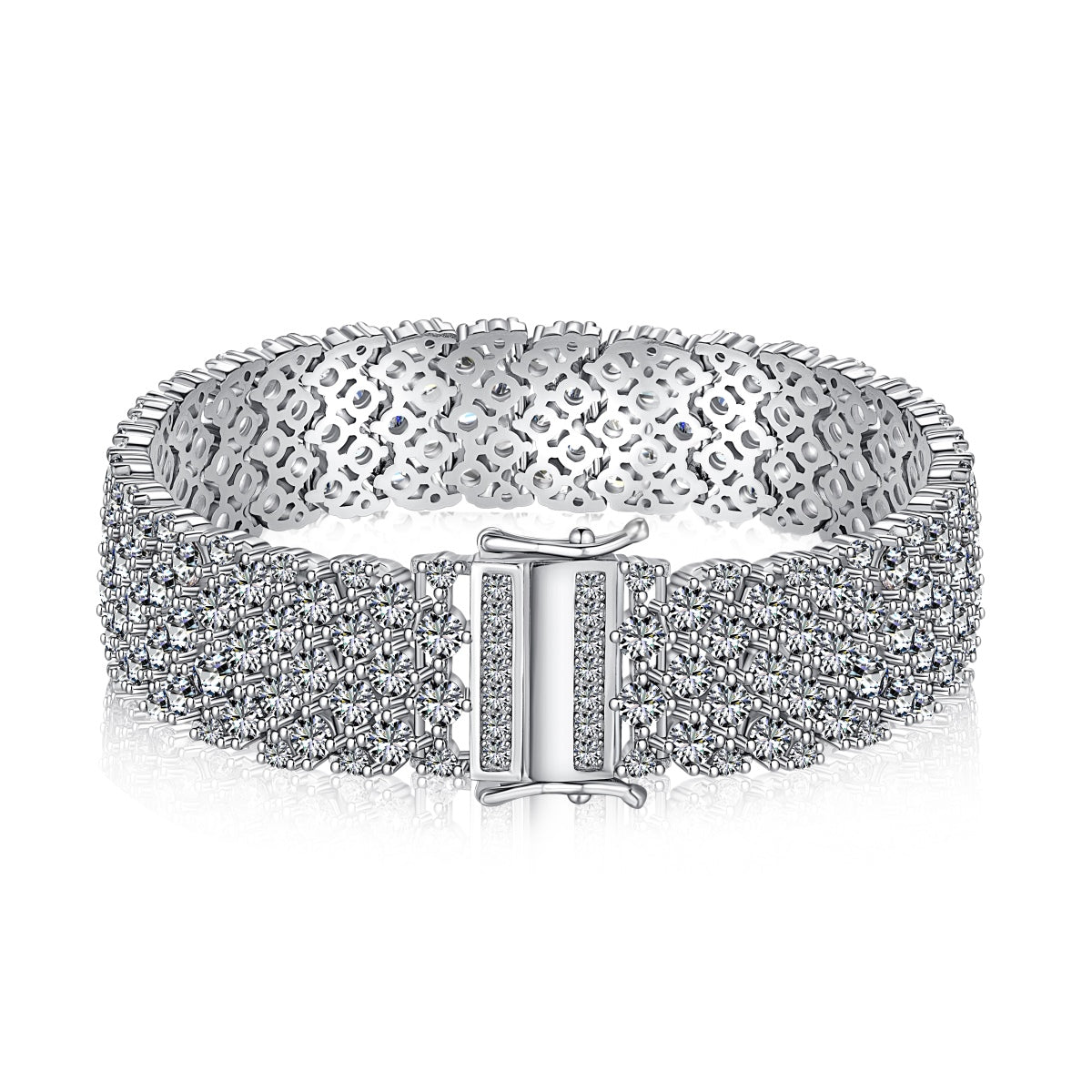 [Lucky Star]Ornate Elegant Round Cut Party Bracelet