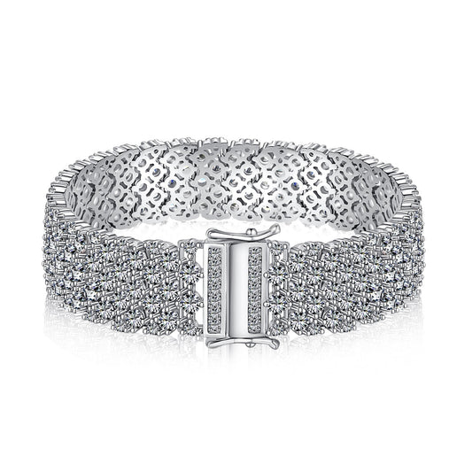 [Lucky Star]Ornate Elegant Round Cut Party Bracelet
