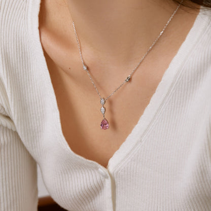 [Lucky Star]Dazzling Pear Cut Necklace