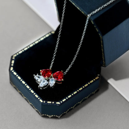 [Lucky Star]Dainty Red Heart Necklace