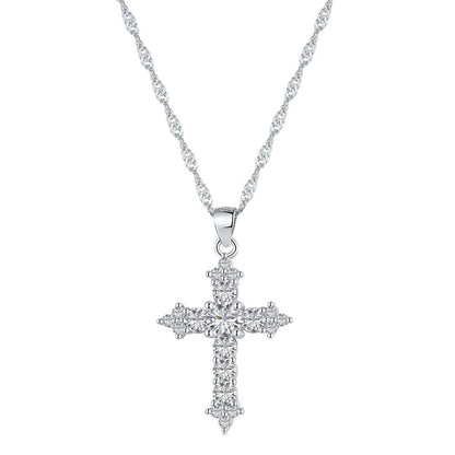 [Lucky Star]Delicate Cross Shape Necklace