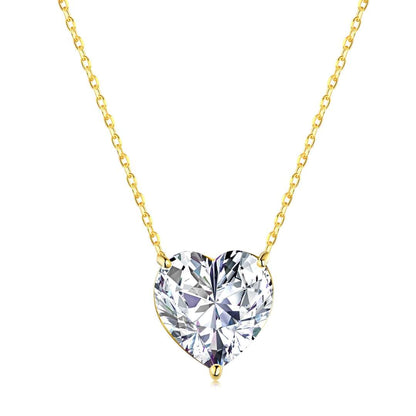 [Lucky Star]6.0 carat Radiant Heart Shape Necklace