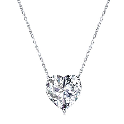 [Lucky Star]6.0 carat Radiant Heart Shape Necklace