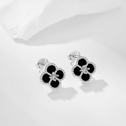 [Lucky Star]Four-Leaf Clover Flower Shape Exquisite Earrings