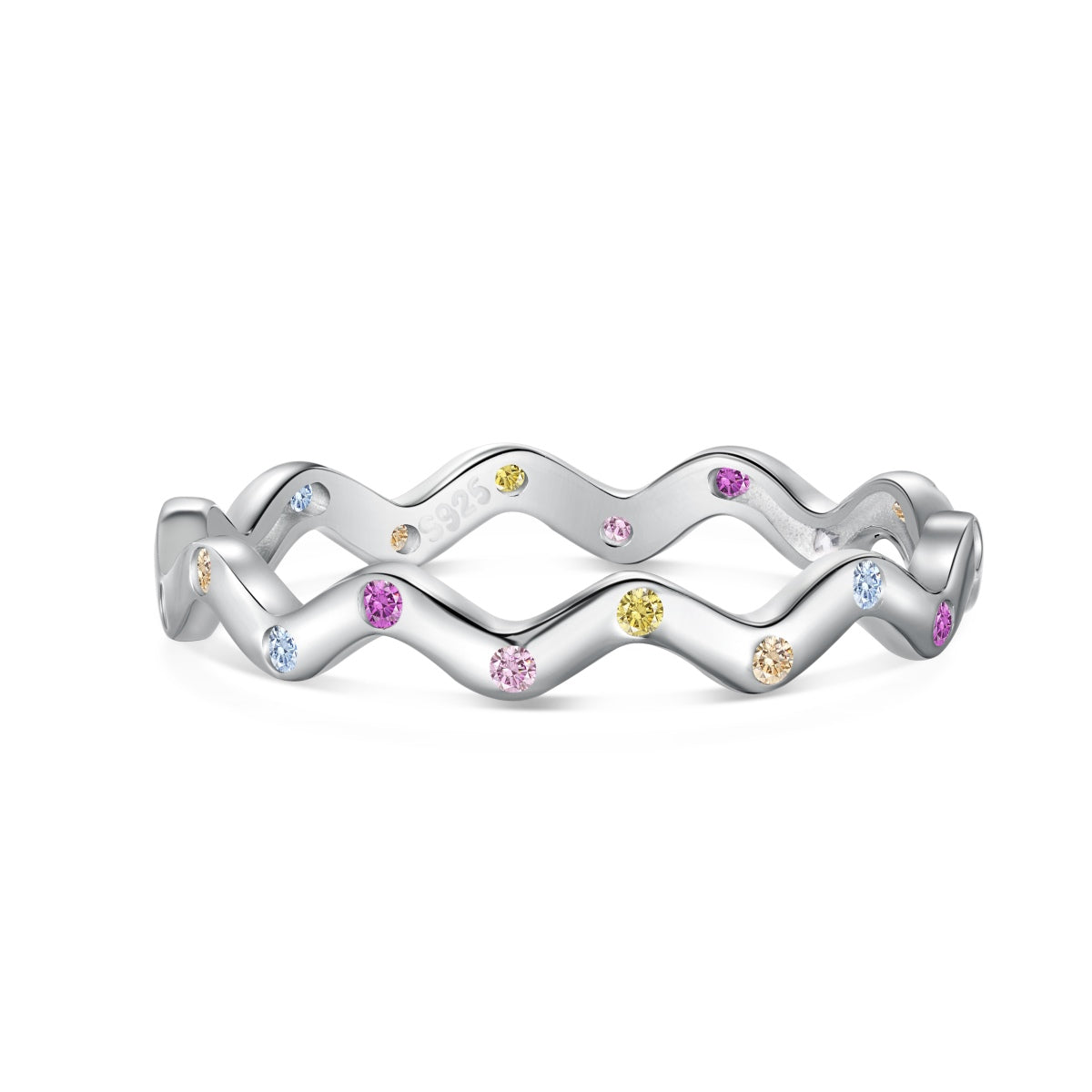 [Lucky Star]Ornate Vibrant Round Cut Daily Ring