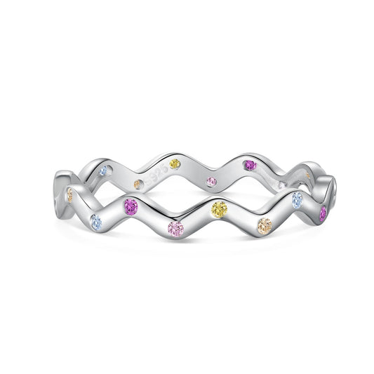 [Lucky Star]Ornate Vibrant Round Cut Daily Ring