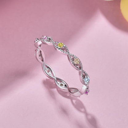 [Lucky Star]Elegant Energetic Round Cut Daily Ring