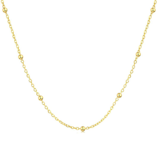 [Lucky Star]Small Bead Clavicle Chain Simple Necklace