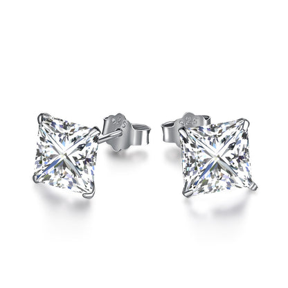 [Lucky Star]Ornate Square Shape Earrings