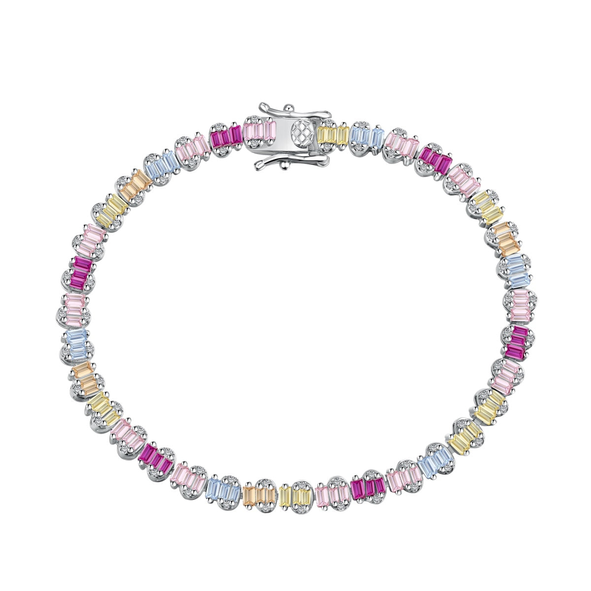[Lucky Star]Delicate Colorful Emerald Cut Party Bracelet