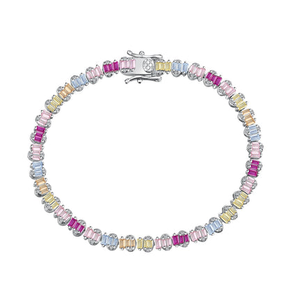 [Lucky Star]Delicate Colorful Emerald Cut Party Bracelet