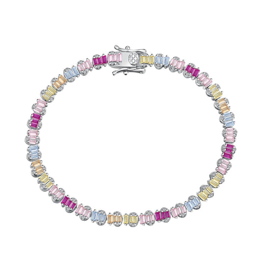 [Lucky Star]Delicate Colorful Emerald Cut Party Bracelet