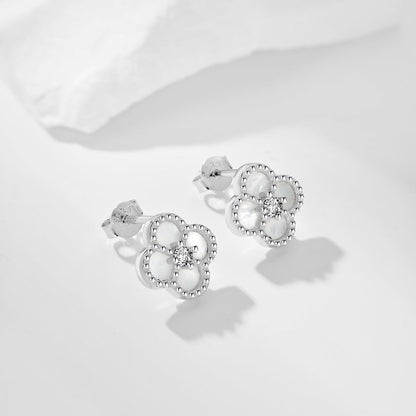 [Lucky Star]Four-Leaf Clover Flower Shape Exquisite Earrings
