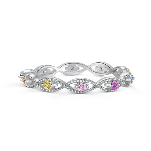 [Lucky Star]Elegant Energetic Round Cut Daily Ring