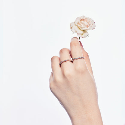 [Lucky Star]Ornate Vibrant Round Cut Daily Ring