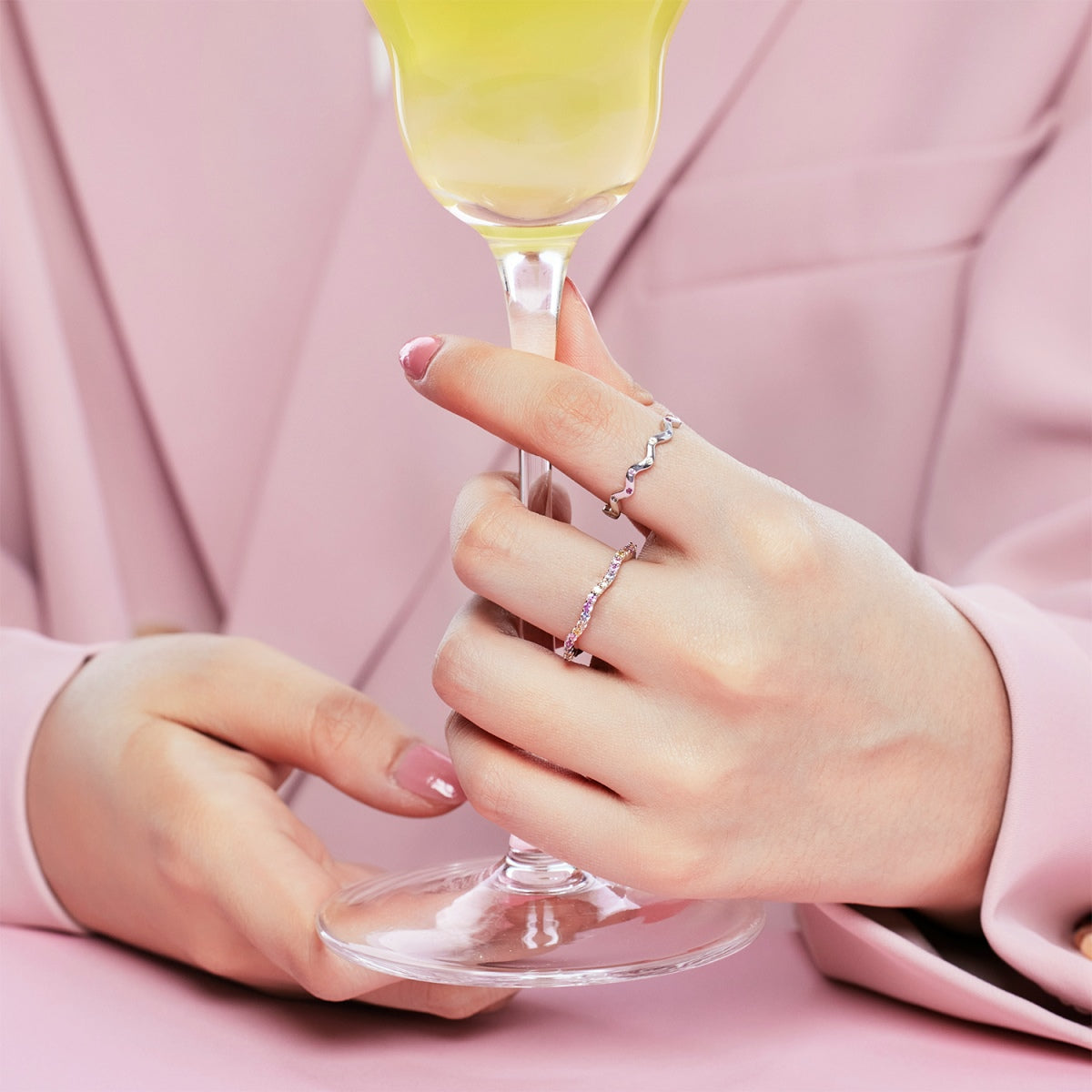 [Lucky Star]Ornate Vibrant Round Cut Daily Ring