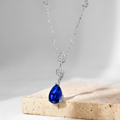 [Lucky Star]Dazzling Pear Cut Necklace