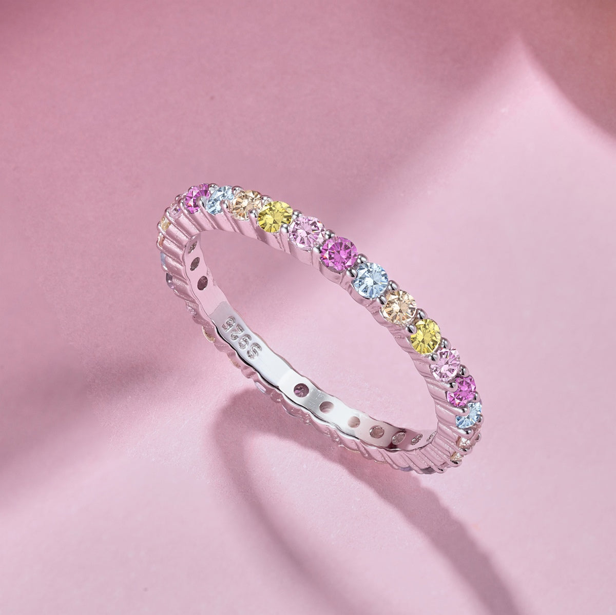 [Lucky Star]Elegant Vivid Round Cut Daily Ring