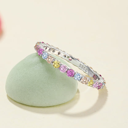 [Lucky Star]Elegant Vivid Round Cut Daily Ring