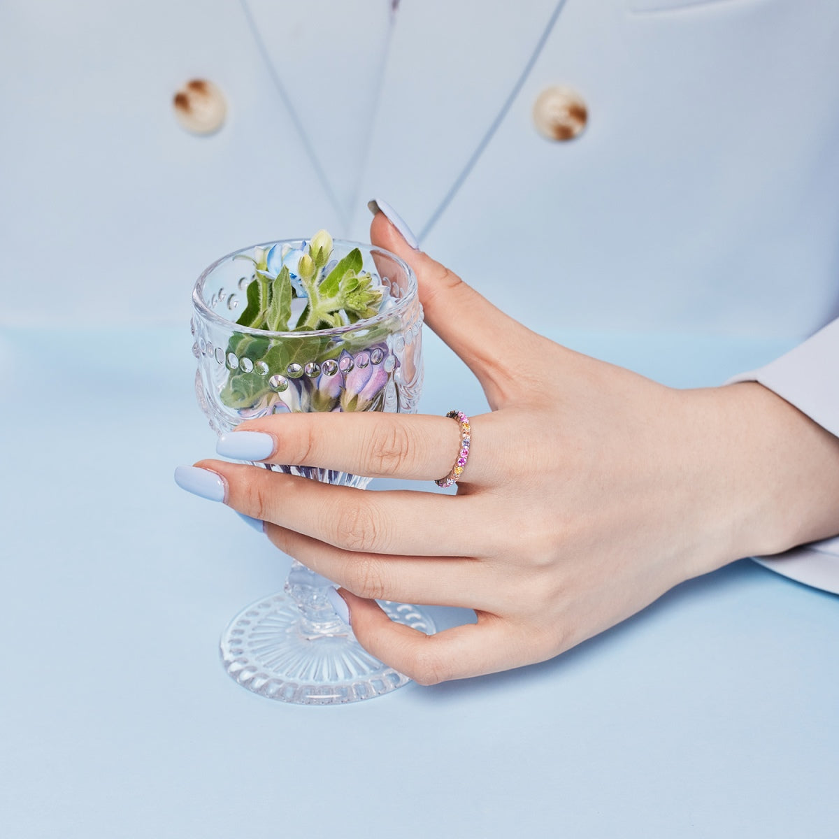 [Lucky Star]Dazzling Resplendent Round Cut Party Ring