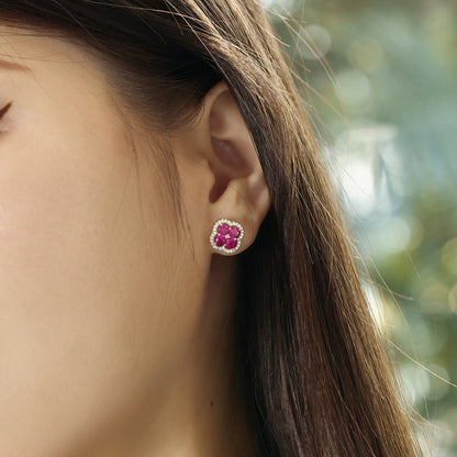 [Lucky Star]Four-Leaf Clover Exquisite Earrings